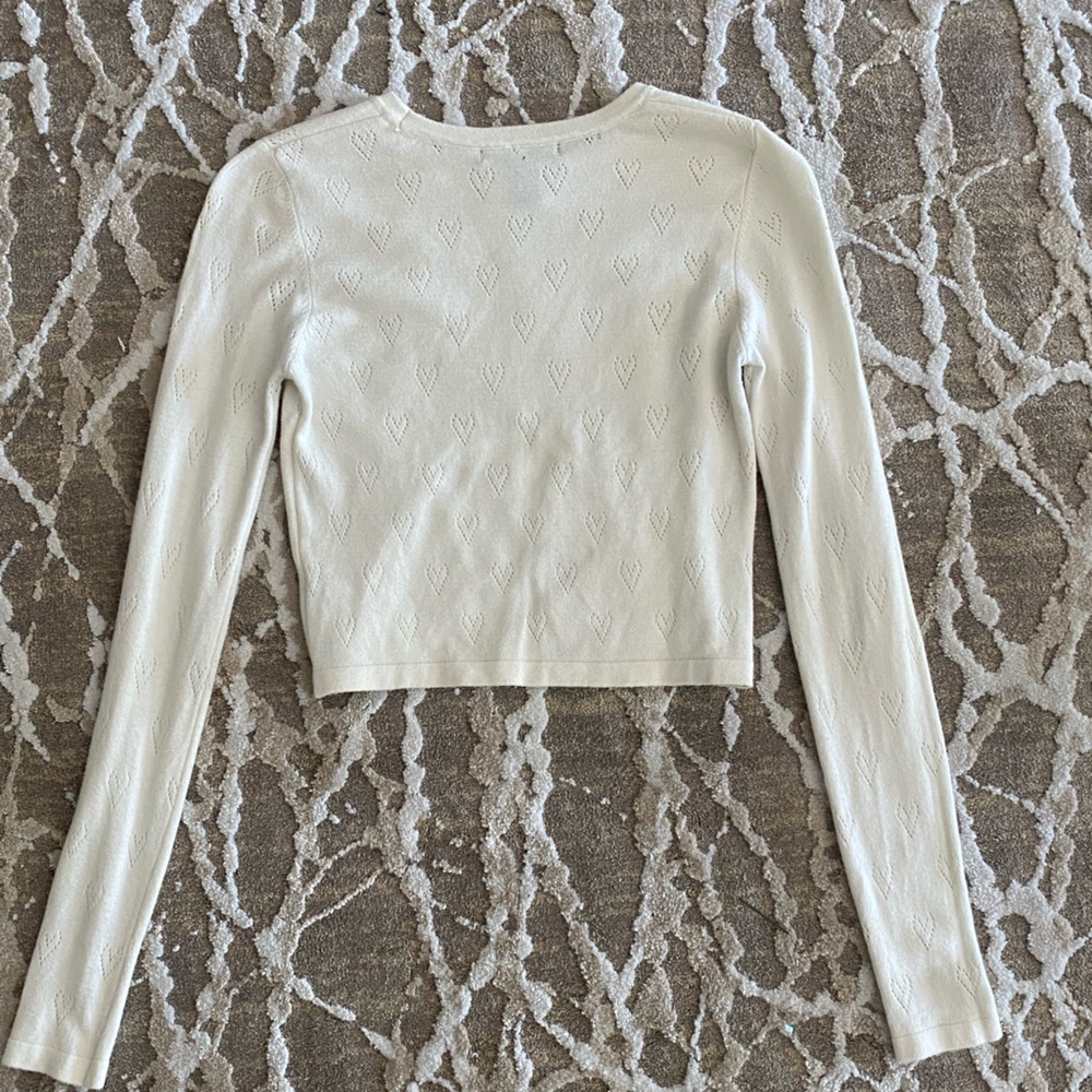 Elegant Cream Long Sleeve Women's Top